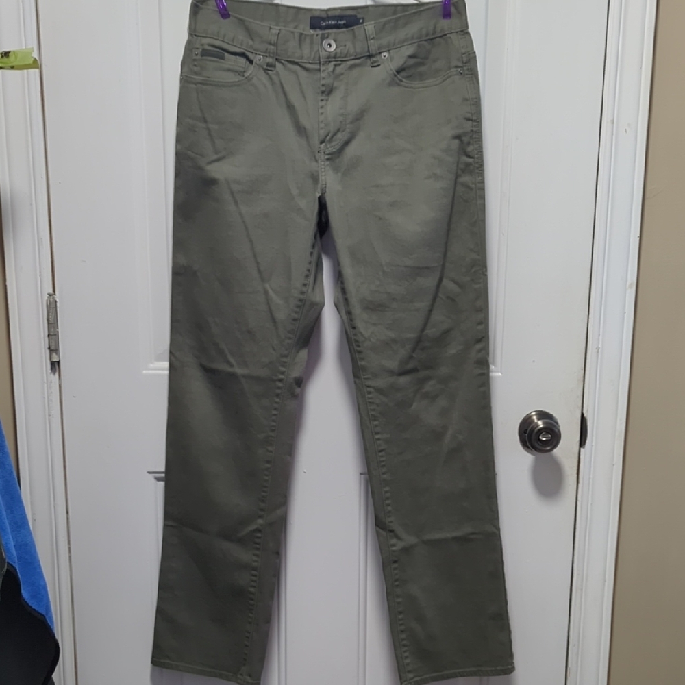 Calvin Klein Jeans Men's Khaki Chinos